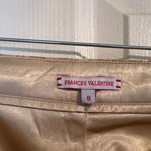 Frances Valentine Champagne Satin Skirt
